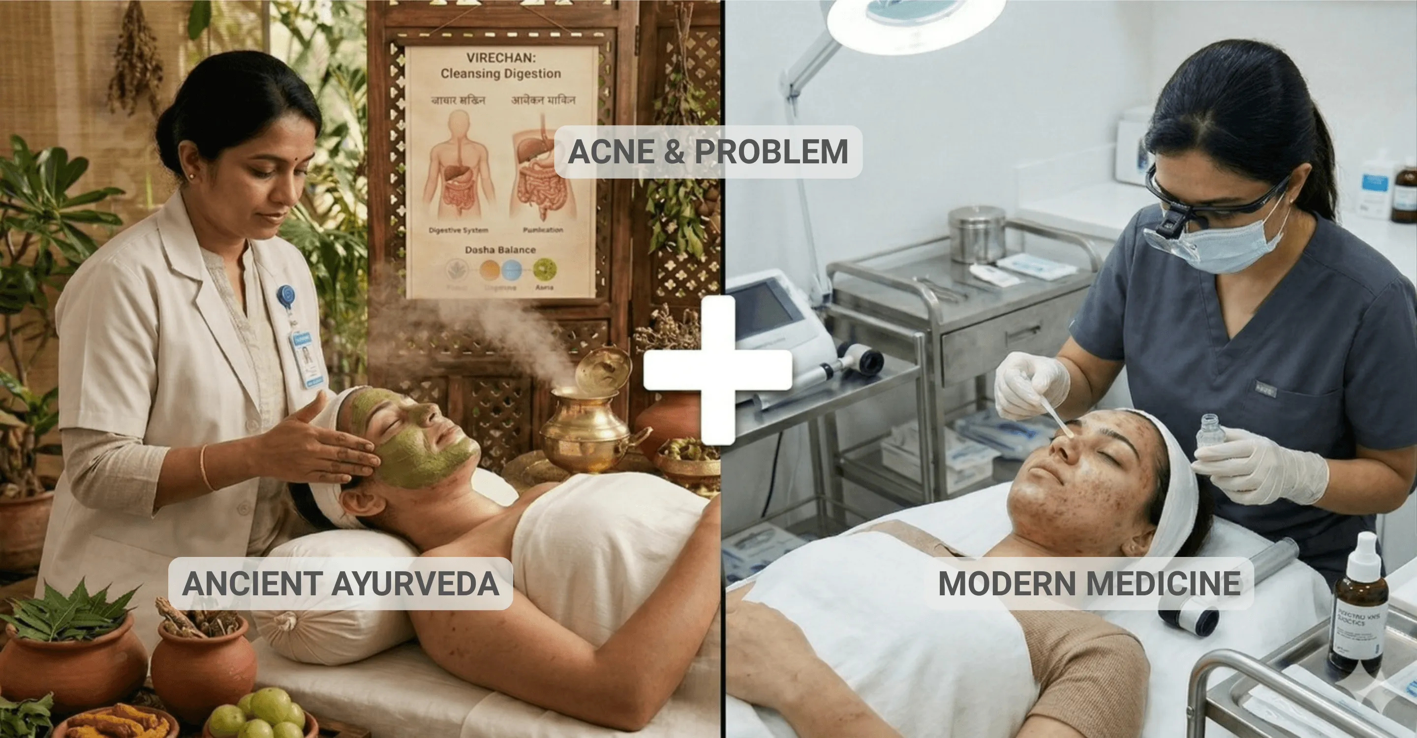 Best Dermatologist and Ayurveda Clinic in Kharadi, Pune - Healthfusion Treatment Room